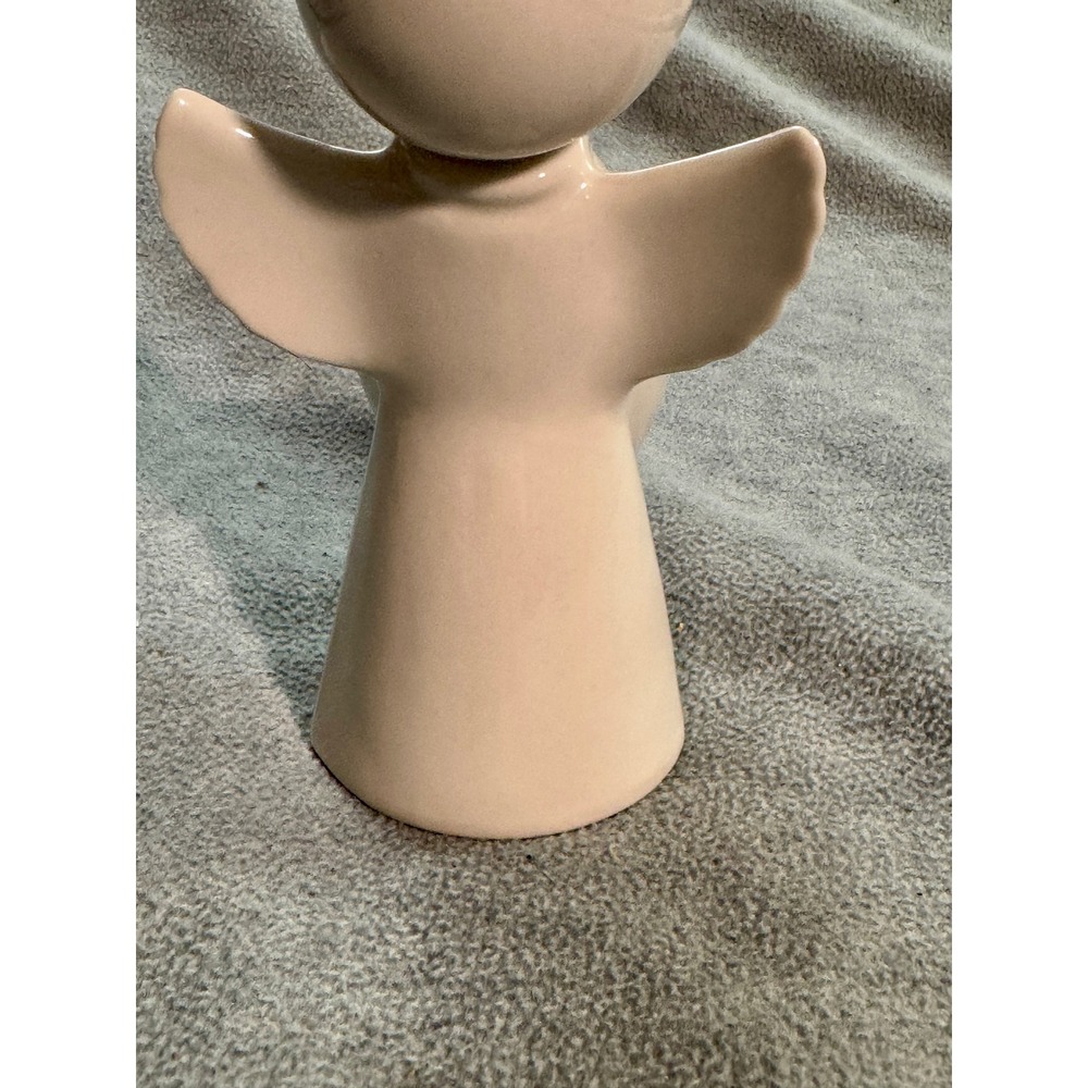 Vintage Dresden Germany Ceramic Angel Figurine Singing Candle Holder Germany - Picture 4 of 8